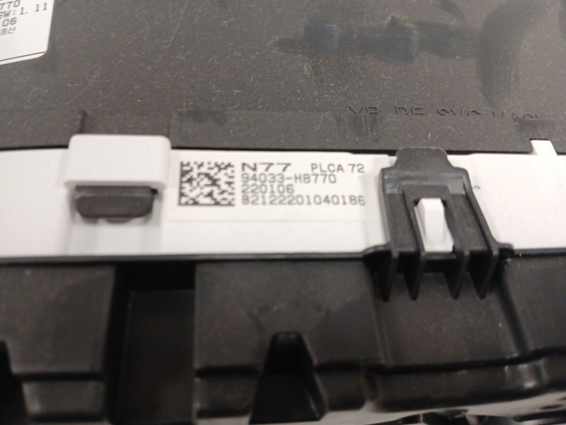 Recambio de cuadro instrumentos para kia stonic (yb) 1.2 cvvt referencia OEM IAM 94033H8770  