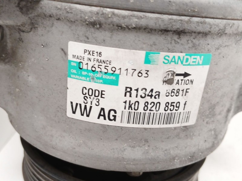 Recambio de compresor aire acondicionado para seat leon (1p1) 1.9 tdi referencia OEM IAM 1K0820859F 8681F 