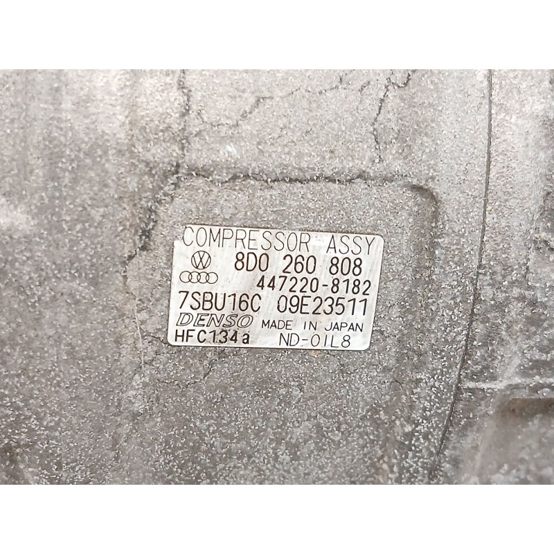 Recambio de compresor aire acondicionado para volkswagen passat b5.5 (3b3) 1.9 tdi referencia OEM IAM 8D0260808 4472208182 