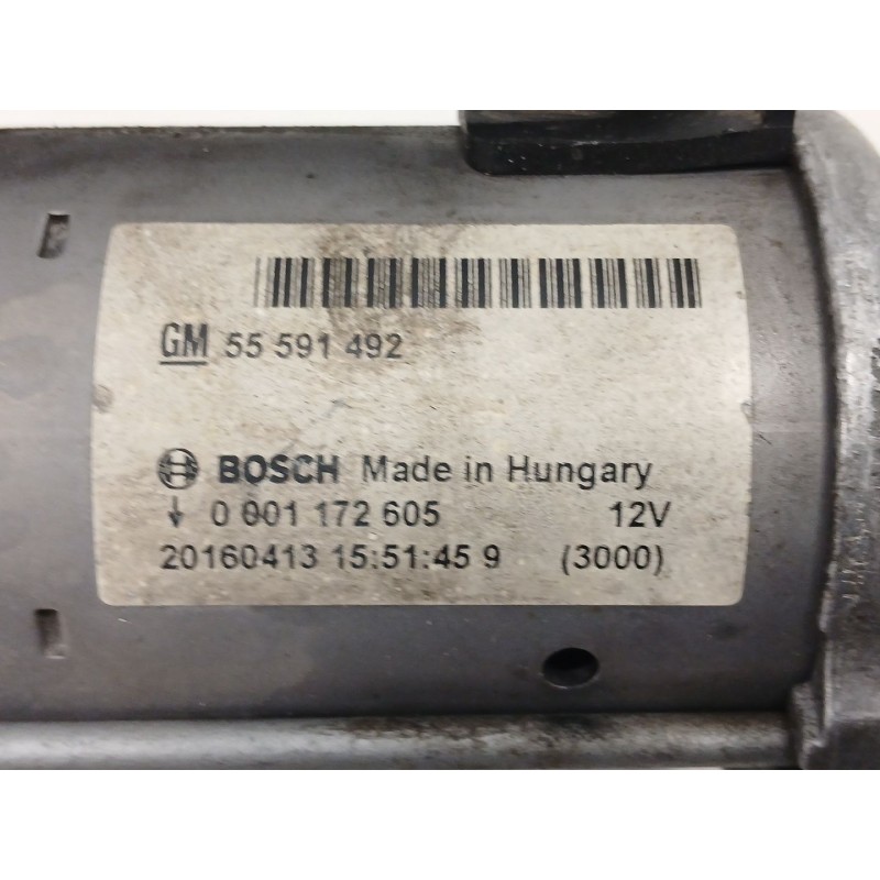 Recambio de motor arranque para opel corsa e (x15) 1.3 cdti (08, 68) referencia OEM IAM 55591492 0001172605 20160413