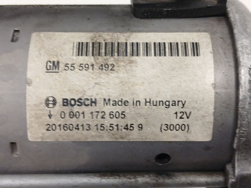 Recambio de motor arranque para opel corsa e (x15) 1.3 cdti (08, 68) referencia OEM IAM 55591492 0001172605 20160413