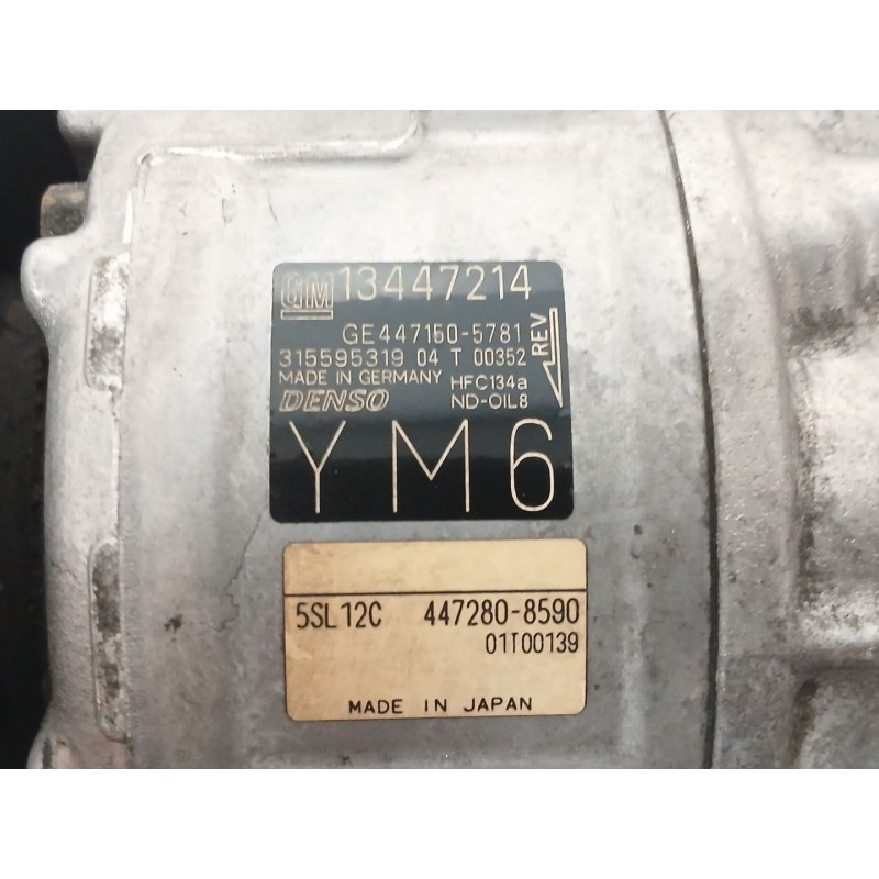 Recambio de compresor aire acondicionado para opel corsa e (x15) 1.3 cdti (08, 68) referencia OEM IAM 13447214 315595319 