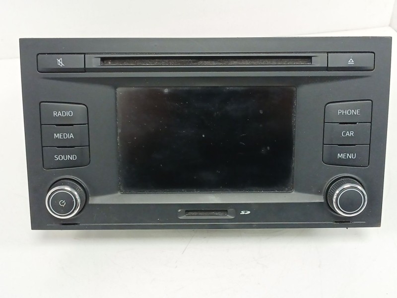 Recambio de sistema audio / radio cd para seat leon (5f1) 1.6 tdi referencia OEM IAM 5F0035869 A2C37975107 