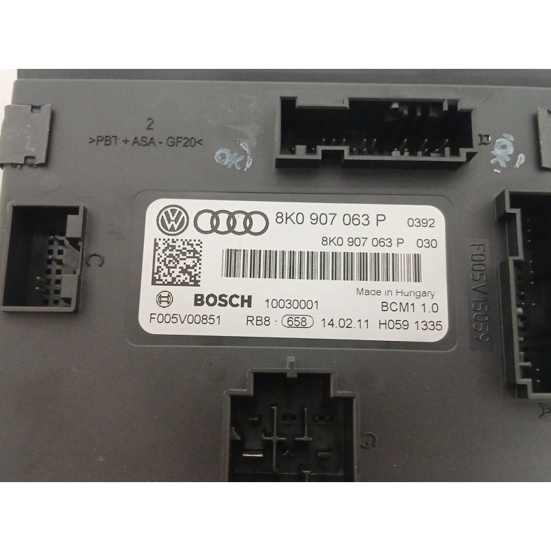Recambio de modulo electronico para audi a5 sportback (8ta) 2.0 tdi quattro referencia OEM IAM 8K0907063P BCM110 