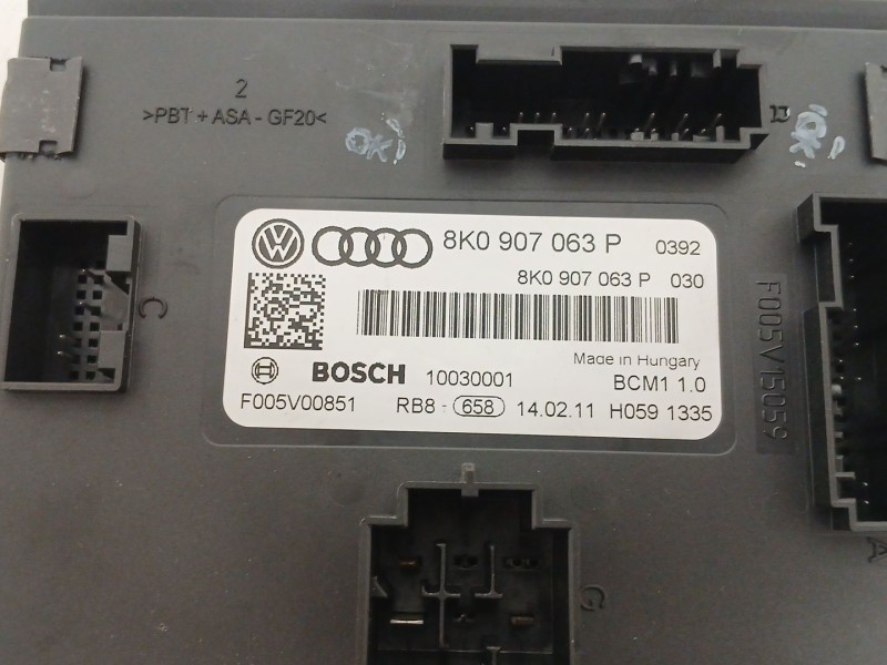 Recambio de modulo electronico para audi a5 sportback (8ta) 2.0 tdi quattro referencia OEM IAM 8K0907063P BCM110 