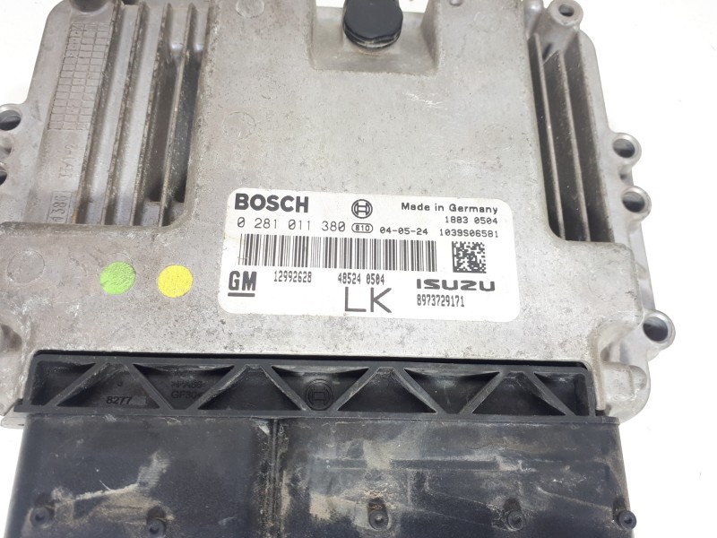 Recambio de centralita motor uce para opel astra h ber. cosmo referencia OEM IAM 12992628 0281011380 8973729171