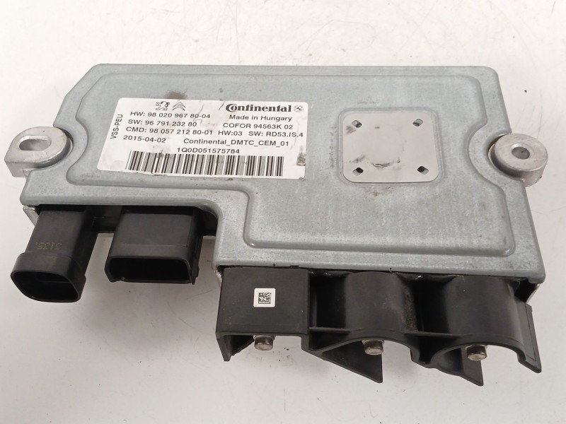 Recambio de centralita start / stop para peugeot partner tepee 1.6 hdi 90 referencia OEM IAM 9802096780 9679123280 DMTCCEM01