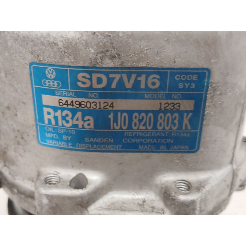 Recambio de compresor aire acondicionado para seat toledo ii (1m2) 1.9 tdi referencia OEM IAM   