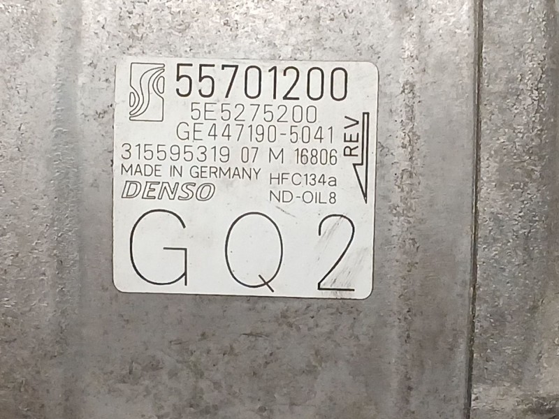 Recambio de compresor aire acondicionado para opel corsa d (s07) 1.2 (l08, l68) referencia OEM IAM 55701200 5E5275200 315595319