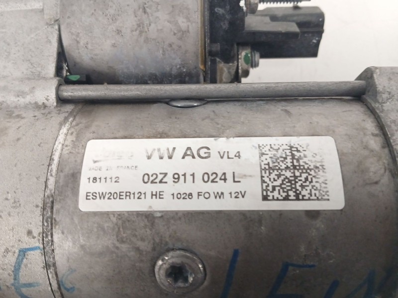 Recambio de motor arranque para seat leon (5f1) 1.6 tdi referencia OEM IAM 02Z911024L  