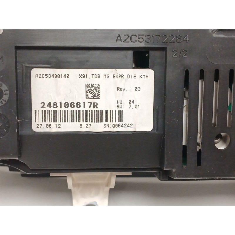 Recambio de cuadro instrumentos para renault laguna iii (bt0/1) 2.0 dci (bt07, bt0j, bt14, bt1a, bt1s) referencia OEM IAM A2C534