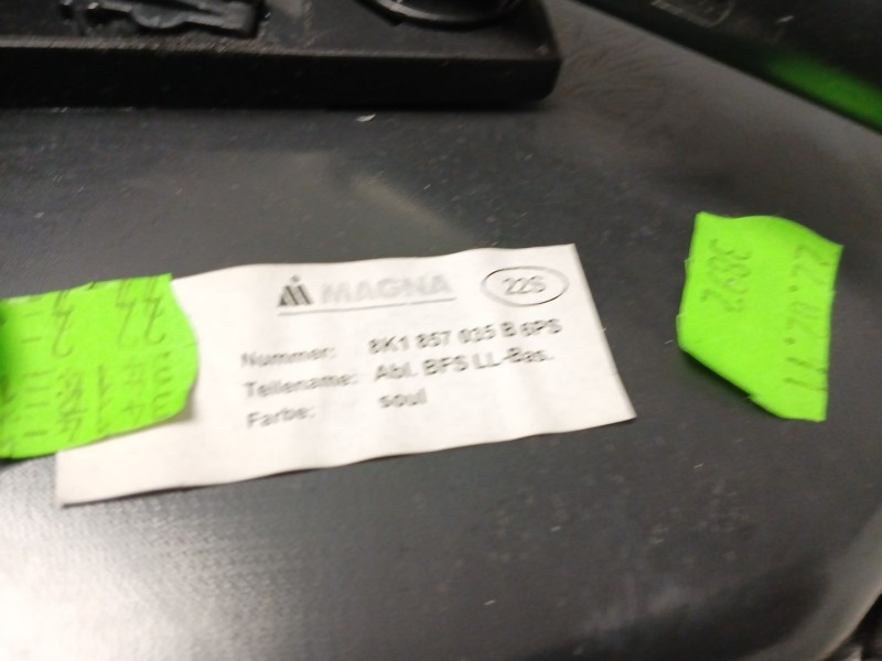 Recambio de guantera para audi a5 sportback (8ta) 2.0 tdi quattro referencia OEM IAM 8K1857035B  