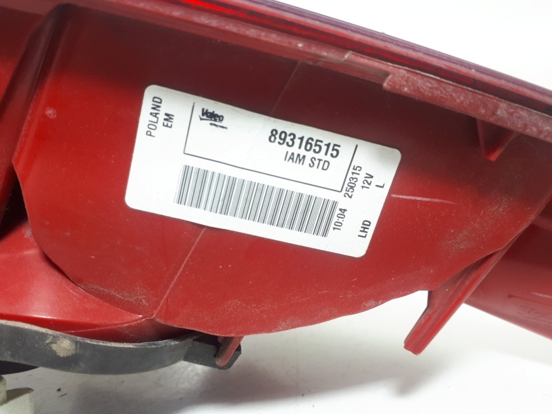 Recambio de piloto trasero izquierdo para opel corsa d corsavan referencia OEM IAM 89316515  