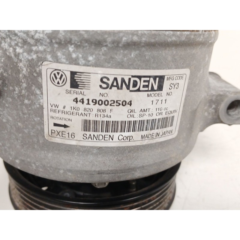 Recambio de compresor aire acondicionado para volkswagen cc b7 (358) 2.0 tdi referencia OEM IAM 4419002504  