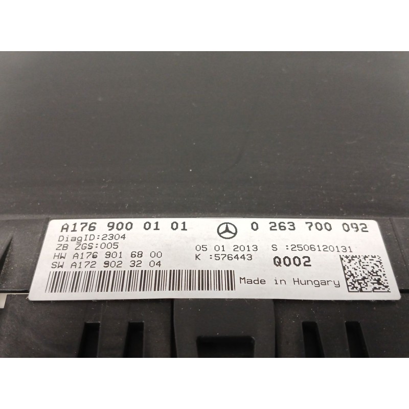 Recambio de cuadro instrumentos para mercedes-benz clase a (w176) a 180 cdi (176.000) referencia OEM IAM   