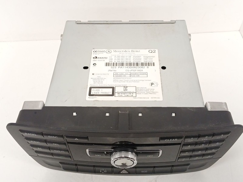 Recambio de sistema audio / radio cd para mercedes-benz clase a (w176) a 180 cdi (176.000) referencia OEM IAM   