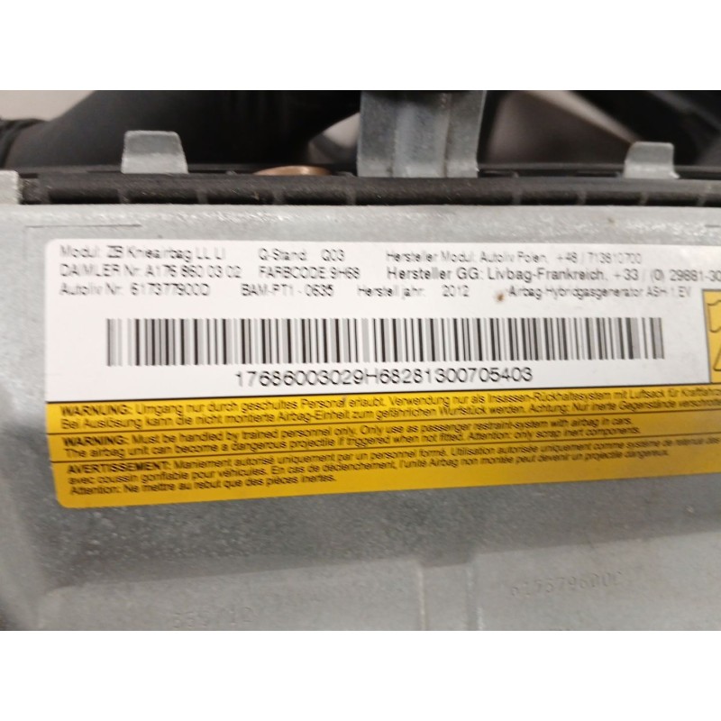 Recambio de kit airbag para mercedes-benz clase a (w176) a 180 cdi (176.000) referencia OEM IAM   