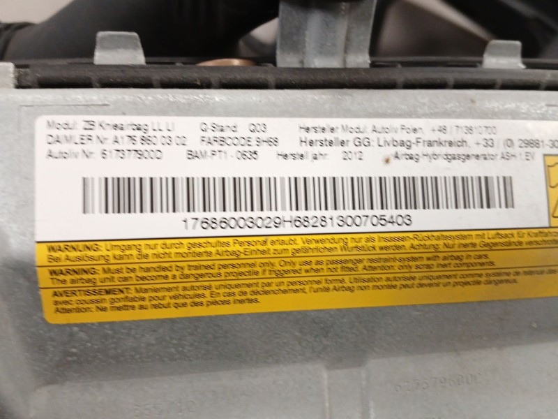 Recambio de kit airbag para mercedes-benz clase a (w176) a 180 cdi (176.000) referencia OEM IAM   