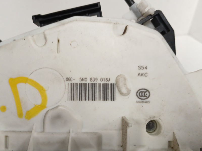 Recambio de cerradura puerta trasera derecha para volkswagen cc b7 (358) 2.0 tdi referencia OEM IAM   