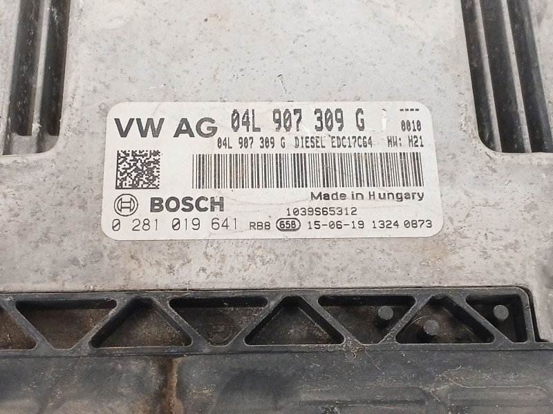 Recambio de centralita motor uce para volkswagen cc b7 (358) 2.0 tdi referencia OEM IAM 04L907309G 04L907389G EDC17C64 028101964