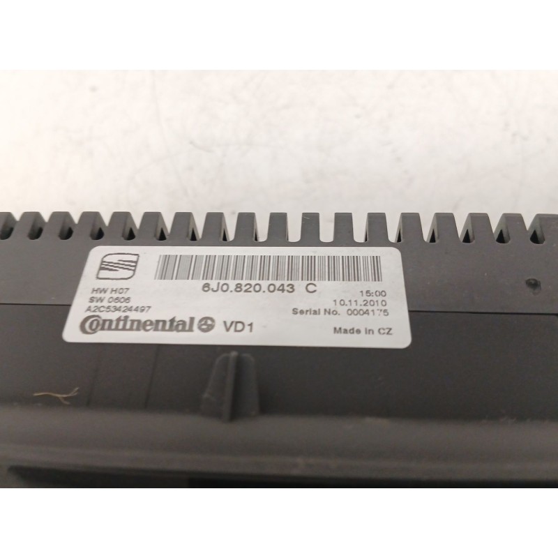 Recambio de mando climatizador para seat ibiza iv (6j5, 6p1) 1.6 tdi referencia OEM IAM 6J0820043C A2C53424497 