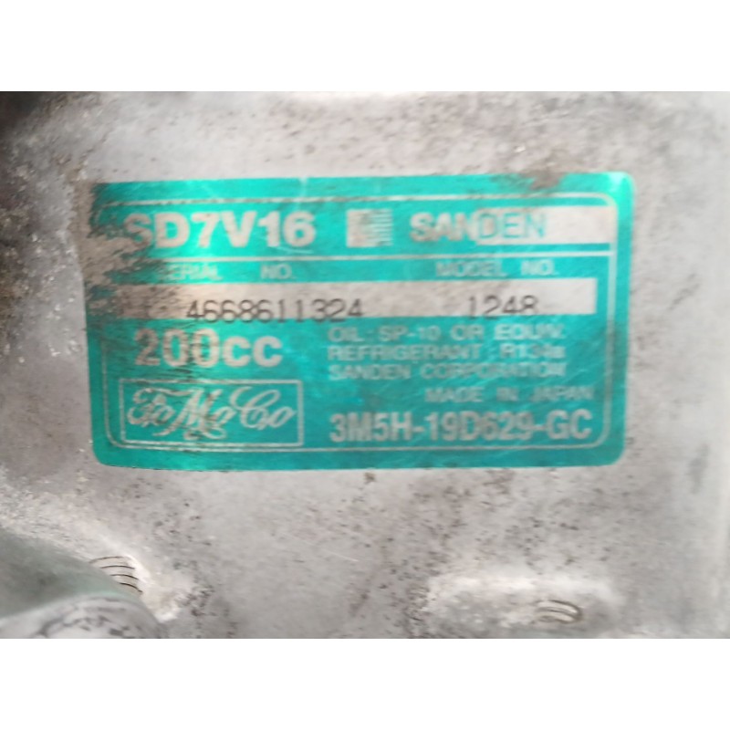 Recambio de compresor aire acondicionado para ford focus c-max (dm2) 1.6 tdci referencia OEM IAM 3M5H19D629GC 4668611324 1248