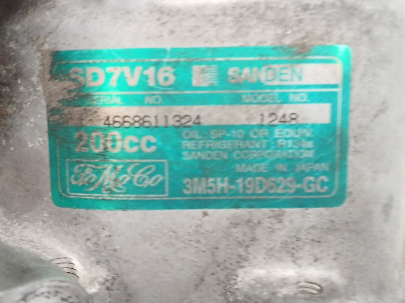 Recambio de compresor aire acondicionado para ford focus c-max (dm2) 1.6 tdci referencia OEM IAM 3M5H19D629GC 4668611324 1248