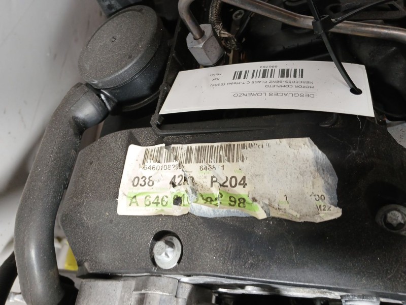 Recambio de motor completo para mercedes-benz clase c t-model (s204) c 220 cdi (204.208) referencia OEM IAM 646811 A646811 