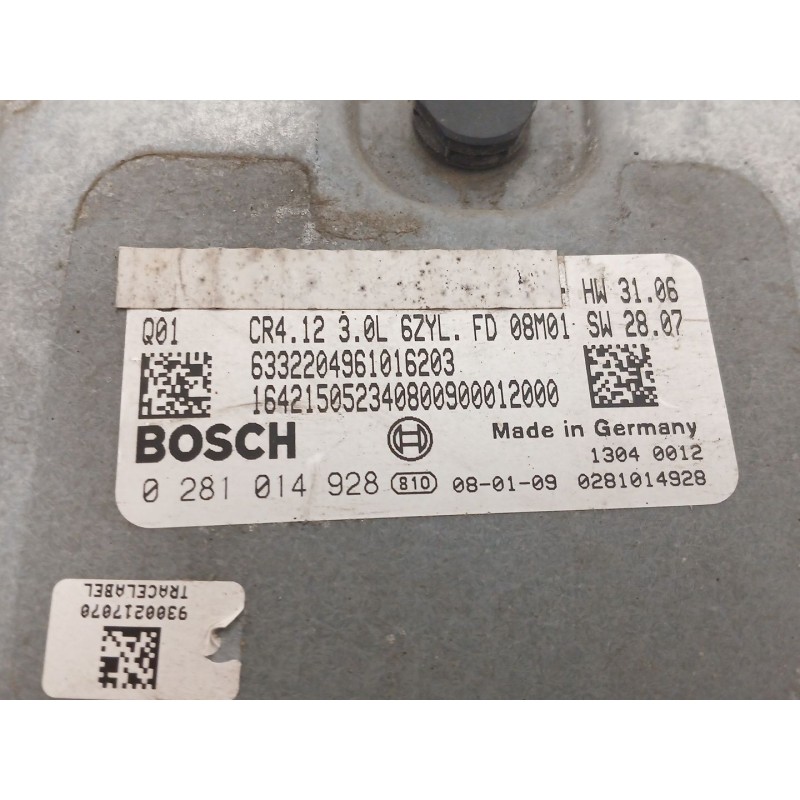 Recambio de centralita motor uce para mercedes-benz clase m (w164) ml 320 cdi 4-matic (164.122) referencia OEM IAM 0281014928 A6