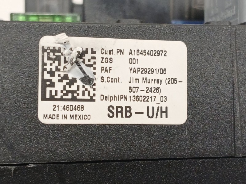 Recambio de caja reles / fusibles para mercedes-benz clase m (w164) ml 320 cdi 4-matic (164.122) referencia OEM IAM A1645402972 