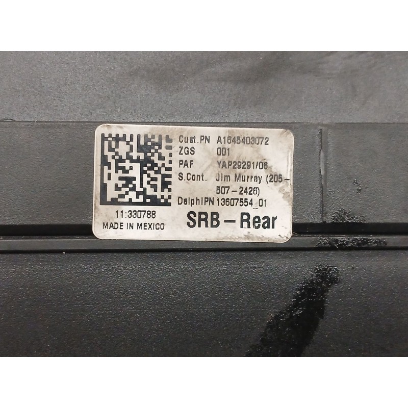 Recambio de caja reles / fusibles para mercedes-benz clase m (w164) ml 320 cdi 4-matic (164.122) referencia OEM IAM A16445403072