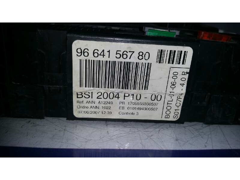 Recambio de caja reles / fusibles para citroën c2 1.4 hdi referencia OEM IAM 9664156780 BSI2004P1000 