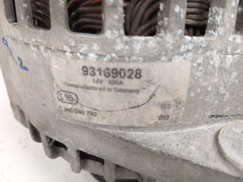 Recambio de alternador para opel zafira / zafira family b (a05) 1.9 cdti (m75) referencia OEM IAM 93169028  