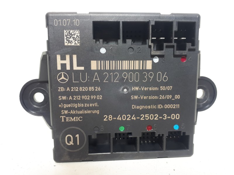 Recambio de modulo electronico para mercedes-benz clase c (w204) berlina 2.1 cdi cat referencia OEM IAM A2129003906  