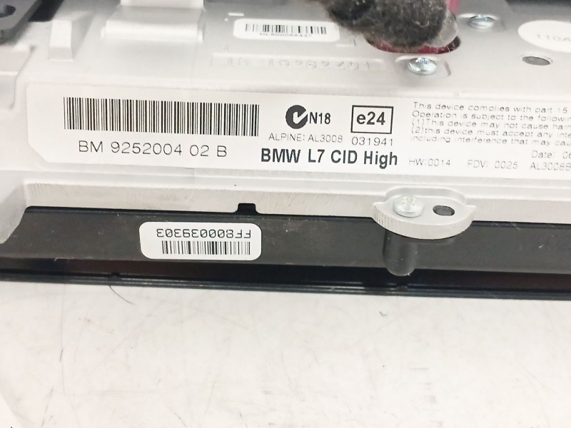 Recambio de sistema navegacion gps para bmw 3 (f30, f80) 320 d referencia OEM IAM AL3008B 925200402B 