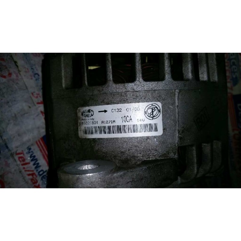 Recambio de alternador para alfa romeo 156 (116) 2.0 t.spark distinctive referencia OEM IAM 63321801 100A 