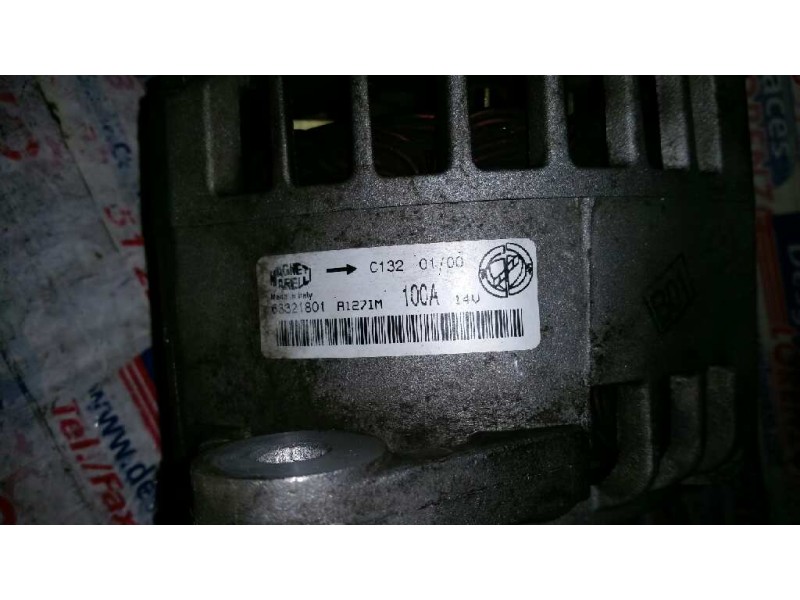 Recambio de alternador para alfa romeo 156 (116) 2.0 t.spark distinctive referencia OEM IAM 63321801 100A 