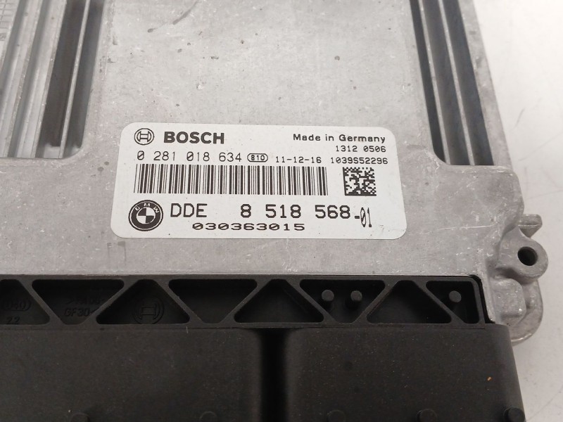 Recambio de centralita motor uce para bmw 3 (f30, f80) 320 d referencia OEM IAM 0281018634 851856801 