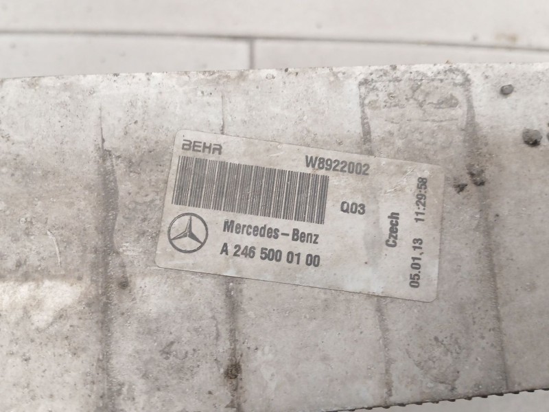 Recambio de intercooler para mercedes-benz clase a (w176) a 180 cdi (176.000) referencia OEM IAM A2465000100 W8922002 