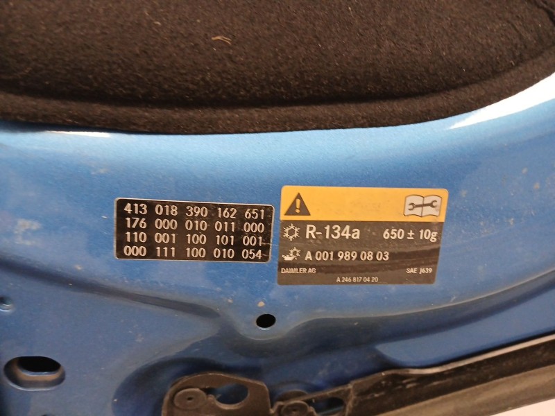 Recambio de capot delantero para mercedes-benz clase a (w176) a 180 cdi (176.000) referencia OEM IAM A0019890803  