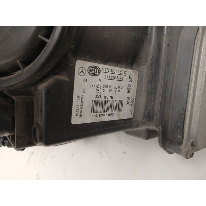 Recambio de faro izquierdo para mercedes-benz clase a (w176) a 180 cdi (176.000) referencia OEM IAM A1768201161 A1669002800 