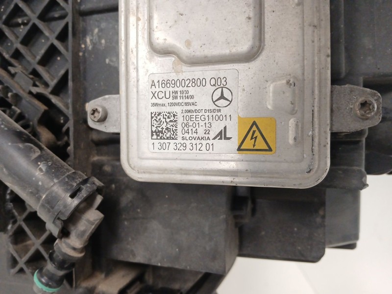 Recambio de faro izquierdo para mercedes-benz clase a (w176) a 180 cdi (176.000) referencia OEM IAM A1768201161 A1669002800 