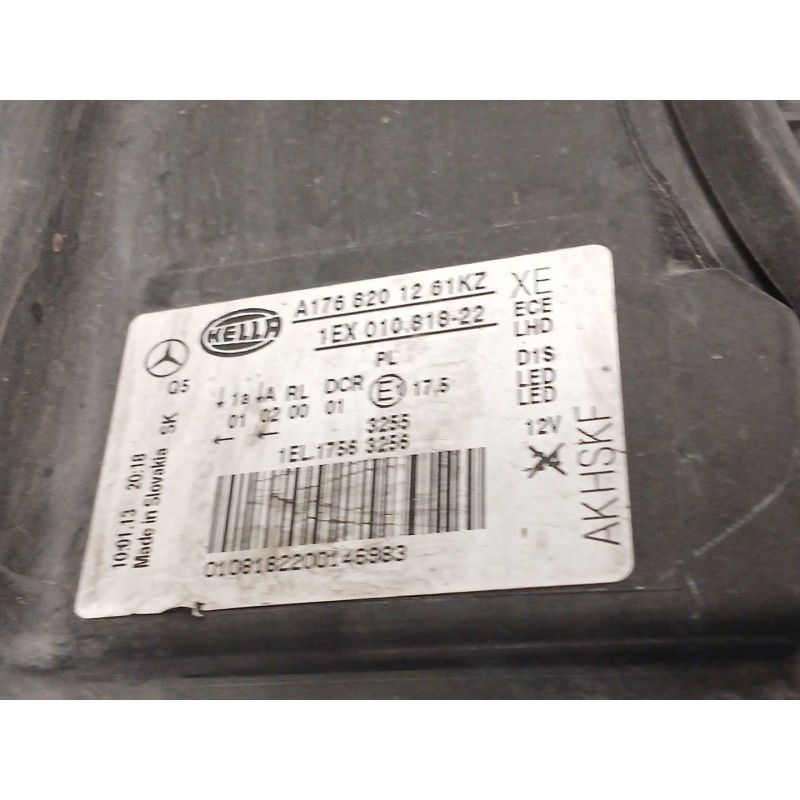 Recambio de faro derecho para mercedes-benz clase a (w176) a 180 cdi (176.000) referencia OEM IAM A1669002800 130732931201 A1768
