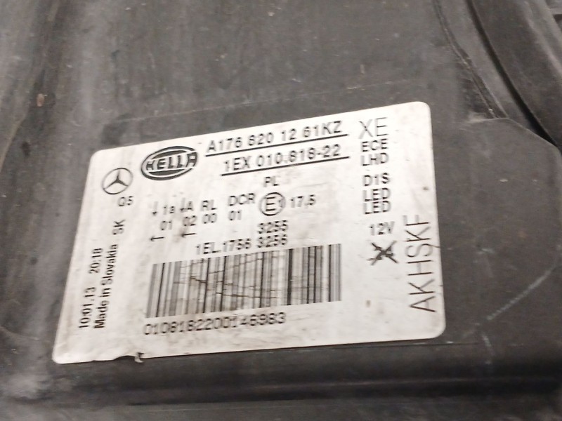 Recambio de faro derecho para mercedes-benz clase a (w176) a 180 cdi (176.000) referencia OEM IAM A1669002800 130732931201 A1768