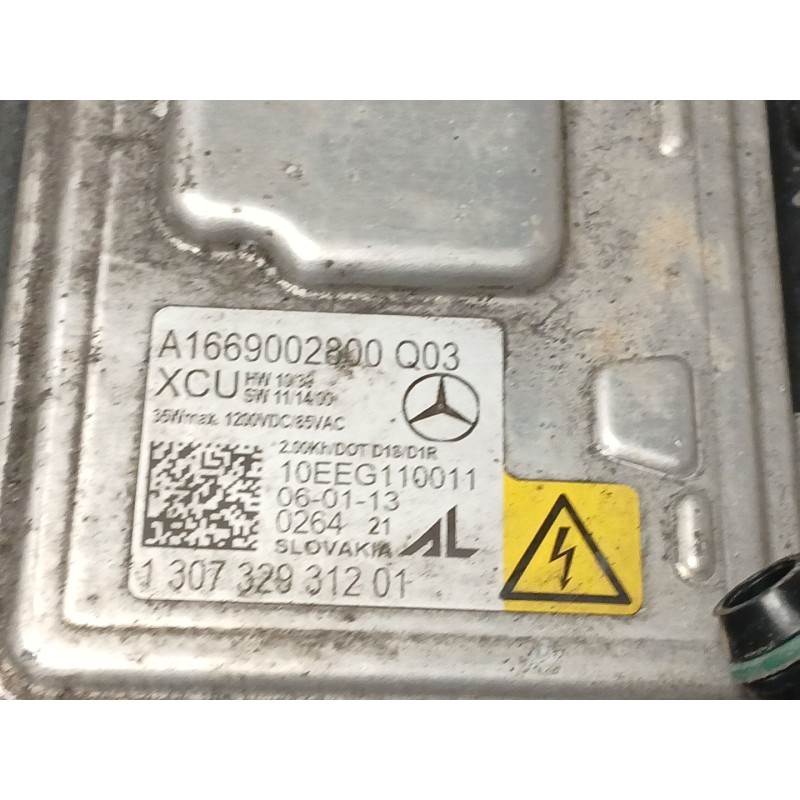 Recambio de faro derecho para mercedes-benz clase a (w176) a 180 cdi (176.000) referencia OEM IAM A1669002800 130732931201 A1768