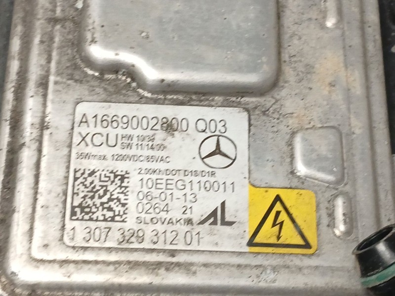 Recambio de faro derecho para mercedes-benz clase a (w176) a 180 cdi (176.000) referencia OEM IAM A1669002800 130732931201 A1768