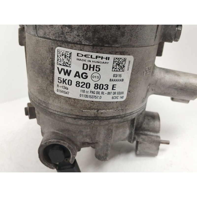 Recambio de compresor aire acondicionado para seat ibiza iv st (6j8, 6p8) 1.6 tdi referencia OEM IAM 5K0820803E 01135153757D 