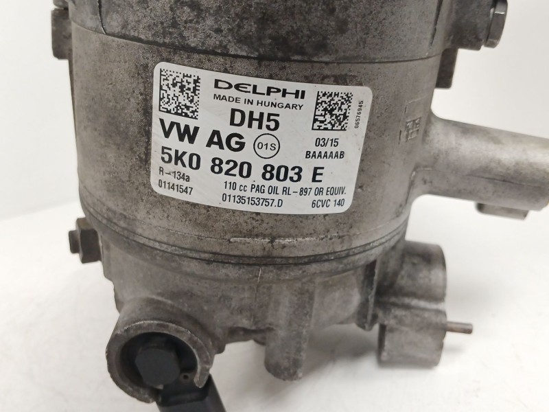Recambio de compresor aire acondicionado para seat ibiza iv st (6j8, 6p8) 1.6 tdi referencia OEM IAM 5K0820803E 01135153757D 