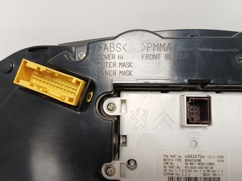 Recambio de cuadro instrumentos para peugeot 5008 (0u_, 0e_) 2.0 hdi referencia OEM IAM 9666247580 9666276380 