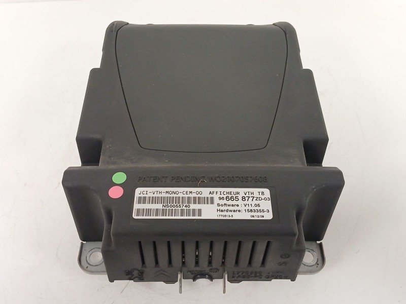 Recambio de pantalla multifuncion para peugeot 5008 (0u_, 0e_) 2.0 hdi referencia OEM IAM 96665877 96665877ZD 